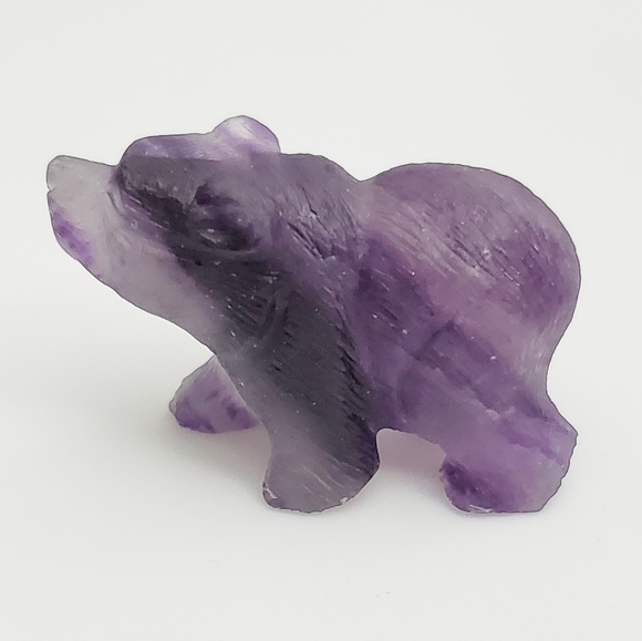 Fluorite Carved Bear - Picture 2 of 4